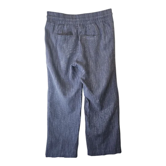 ATHLETA Cabo Blue Chambray Wide Leg Linen Pants Size 10 - Picture 4 of 6